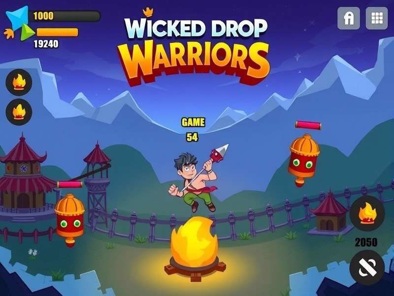 Wicked Drop Warriors Gameplay Screenshot